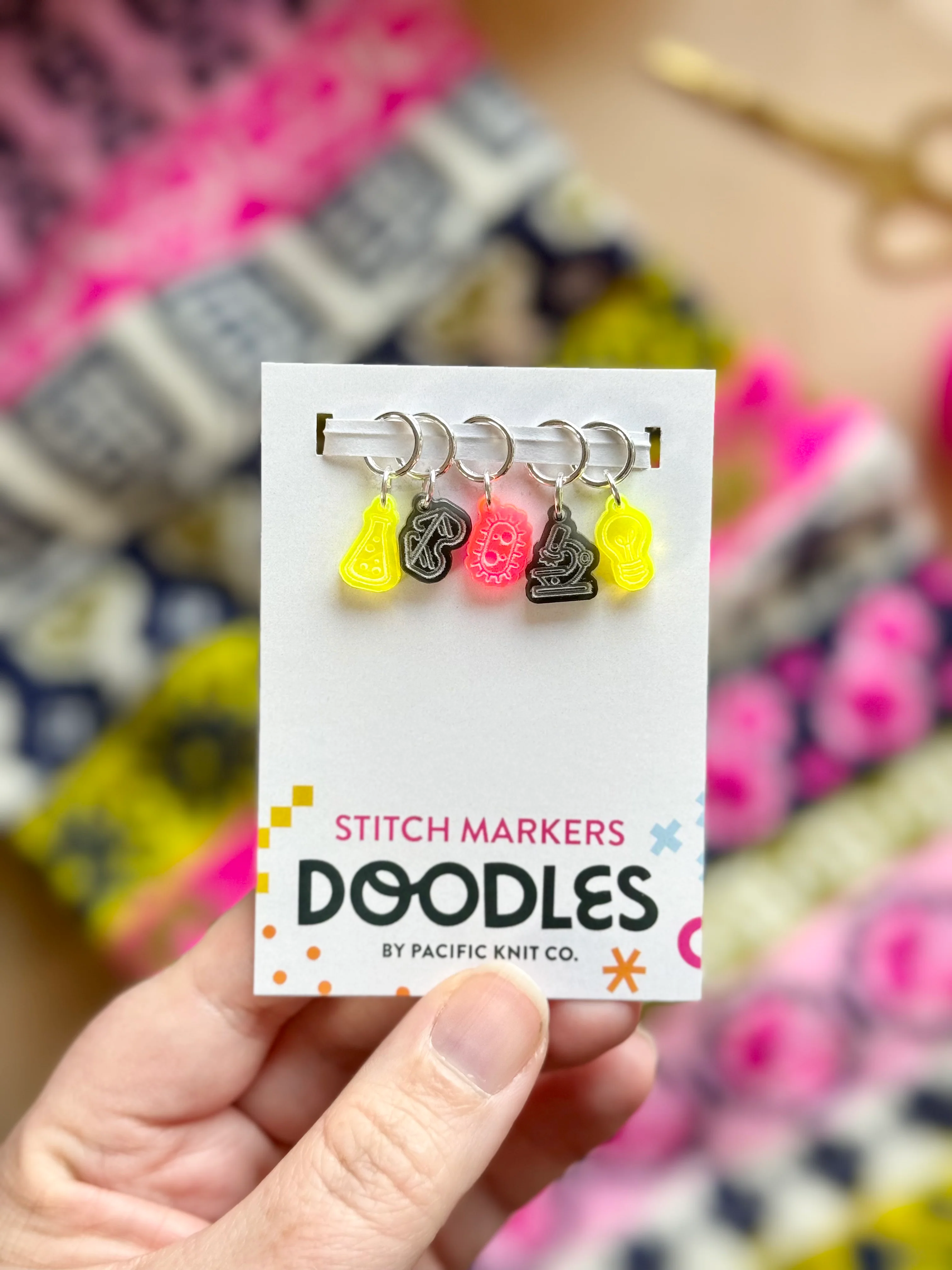 READY TO SHIP: Science Doodle (Stitch Marker Set)