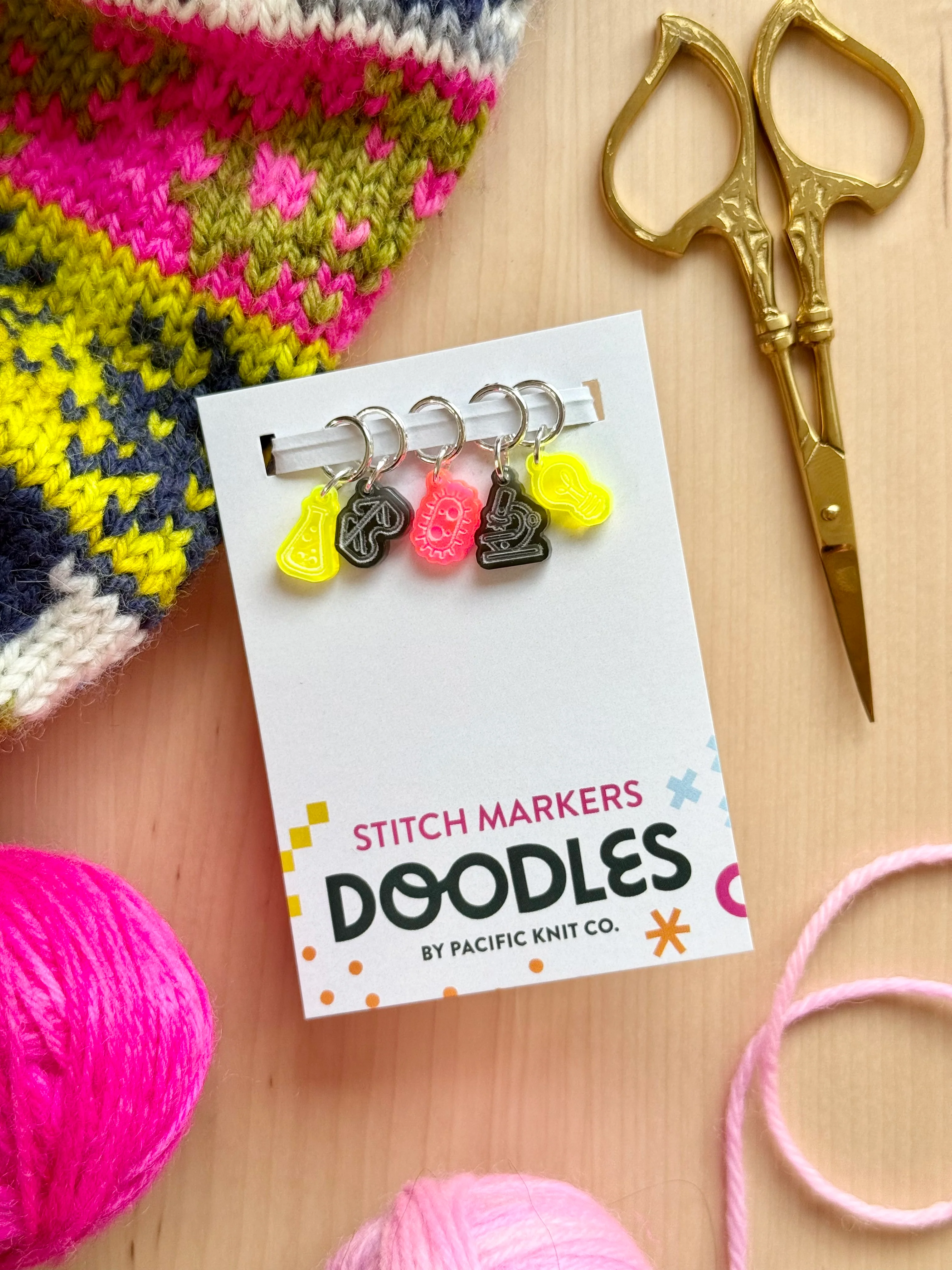 READY TO SHIP: Science Doodle (Stitch Marker Set) - Image 4